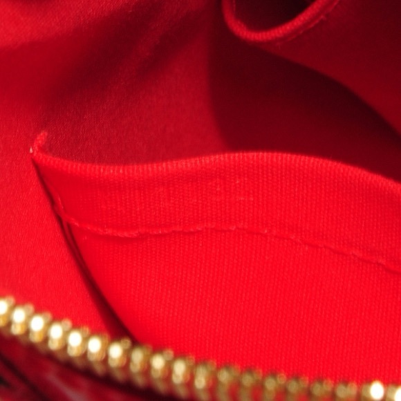 Louis Vuitton Alma Handbag PM Red (Rouge Grenadine) Leather - Picture 6 of 6